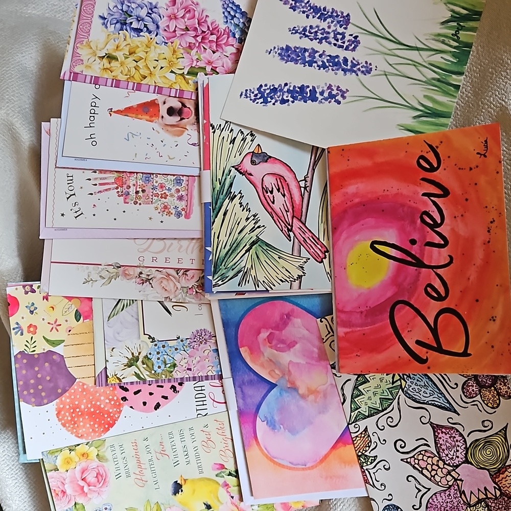 5 lb. Box of Assorted Greeting Cards - ALL NEW w. envelopes incl. some Hallmark